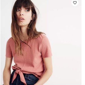 Madewell Texture & Thread Modern Tie Front Top M